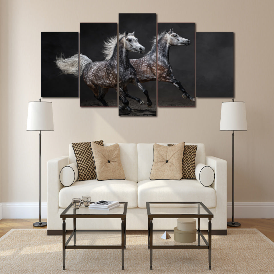 HD Printed Galloping horses Painting Canvas Print room decor print poster picture canvas Free shipping/ny-1649
