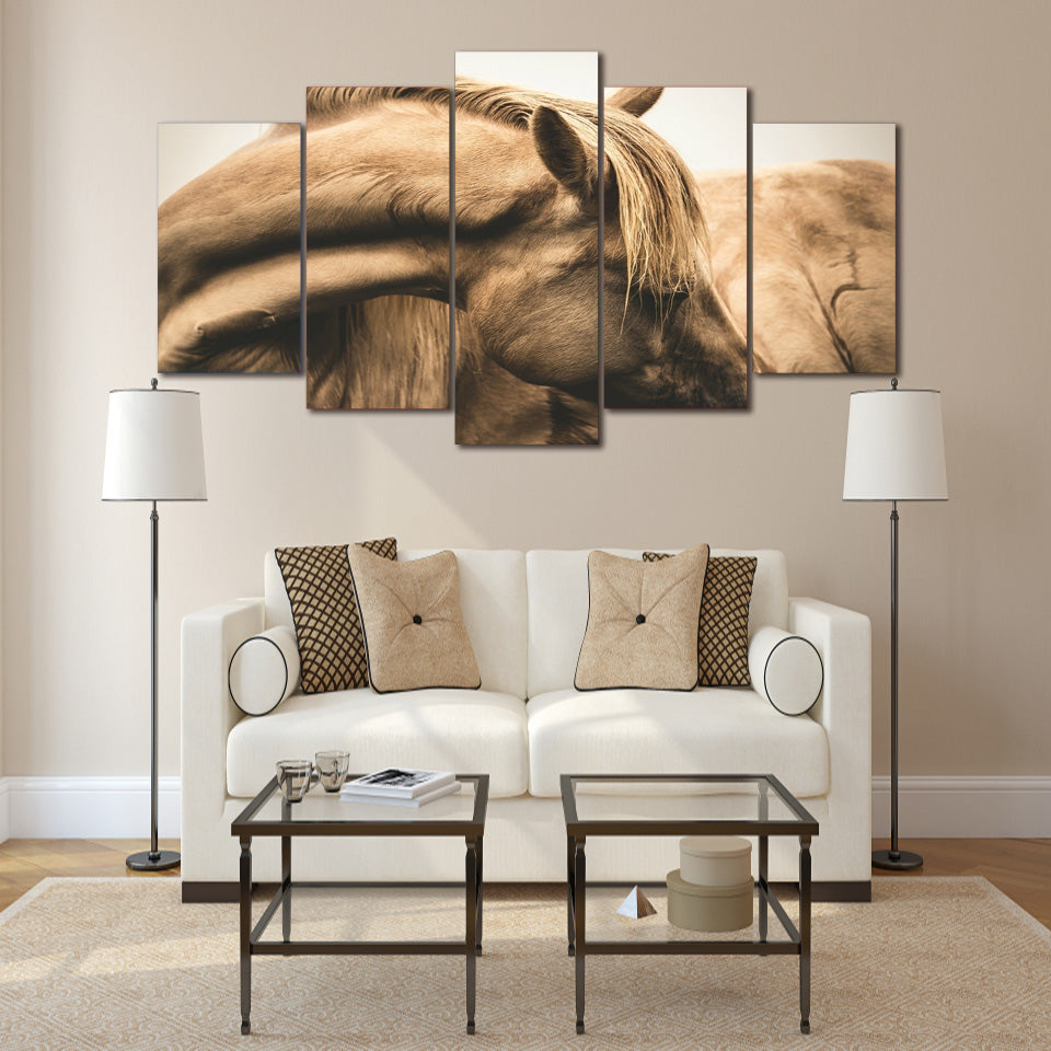 HD Printed horses neck head Painting Canvas Print room decor print poster picture canvas Free shipping/ny-2562