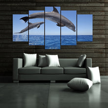 Load image into Gallery viewer, HD Printed dolphin ocean seascape Group Painting room decor print poster picture canvas Free shipping/ny-004
