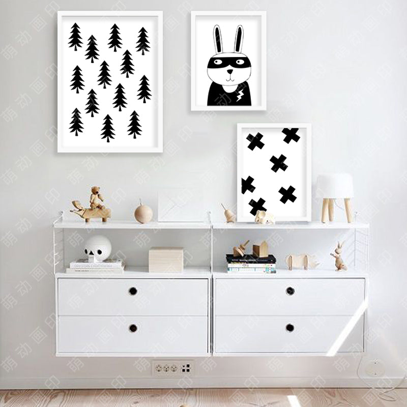 Rabbit Tree Posters And Prints Wall Art Canvas Painting Canvas Nordic Decoration Wall Pictures For Living Room No Poster Frame