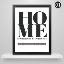 Load image into Gallery viewer, Home Quote Canvas Art Print Painting Poster, Wall Picture For Home Decoration, Frame not include HD1399
