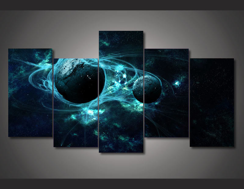 HD Printed Aurora outer space Painting on canvas room decoration print poster picture canvas Free shipping/ny-1709