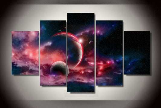 HD Printed Fantasy universe Planet Painting on canvas room decoration print poster picture canvas Free shipping/ny-1587