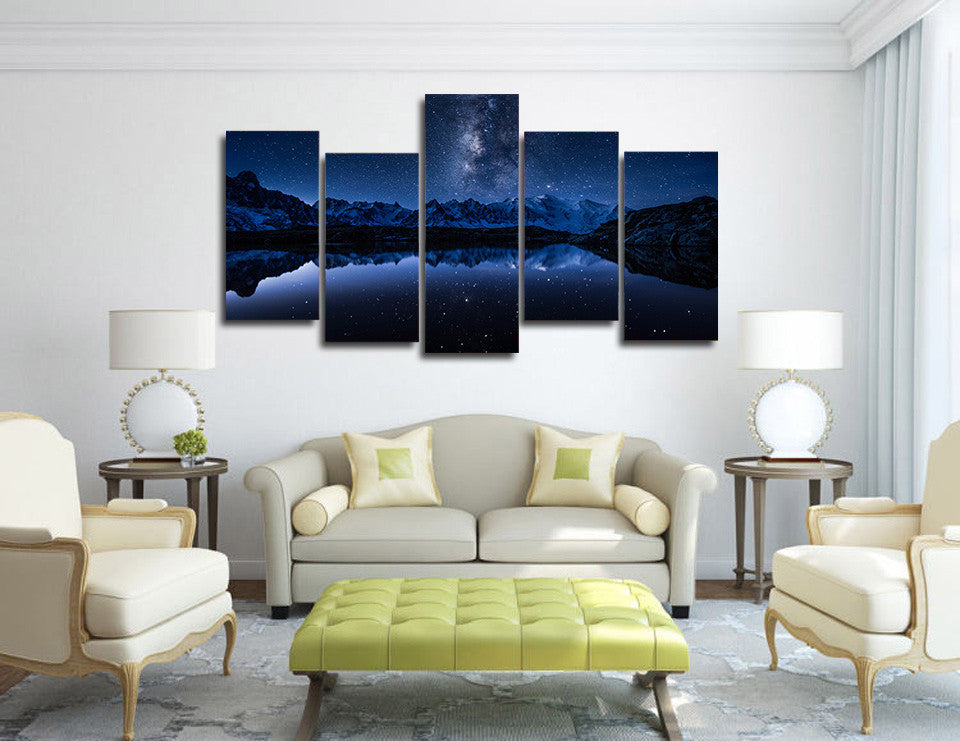 HD Printed ozero gory mlechnyy put Painting Canvas Print room decor print poster picture canvas Free shipping/ny-4395