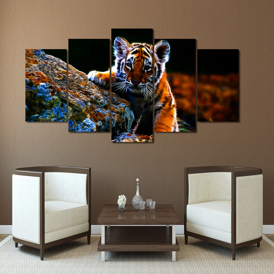 HD Printed Desperate little tiger Painting Canvas Print room decor print poster picture canvas Free shipping/ny-4976