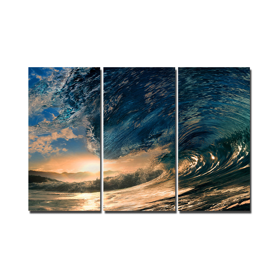 HD Printed 3 piece canvas art ocean wave painting  canvas pictures for living room canvas prints Free shipping/NY-5742