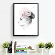 Load image into Gallery viewer, Posters And Prints Wall Art Canvas Painting Wall Pictures For Living Room Nordic Decoration New Beautiful Girl No Poster Frame
