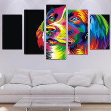 Load image into Gallery viewer, HD Printed Colorful dog Painting Canvas Print room decor print poster picture canvas Free shipping/ny-2689
