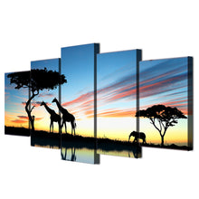 Load image into Gallery viewer, HD Printed Africa landscape Safari Group Painting room decor print poster picture canvas Free shipping/D002
