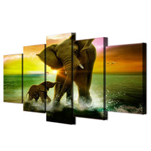 Load image into Gallery viewer, HD Printed Elephant Family Painting Canvas Print room decor print poster picture canvas Free shipping/ny-3090
