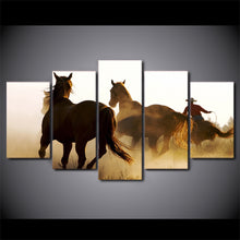 Load image into Gallery viewer, HD Printed Cowboys Horses Group Painting Canvas Print room decor print poster picture canvas Free shipping/H103
