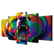 Load image into Gallery viewer, HD Printed Colorful Bears Painting Canvas Print room decor print poster picture canvas Free shipping/ny-2649
