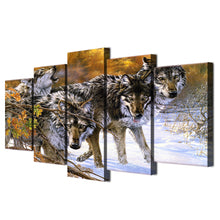 Load image into Gallery viewer, HD Printed Wolf on snowy mountain Painting on canvas room decoration print poster picture canvas Free shipping/ny-2045
