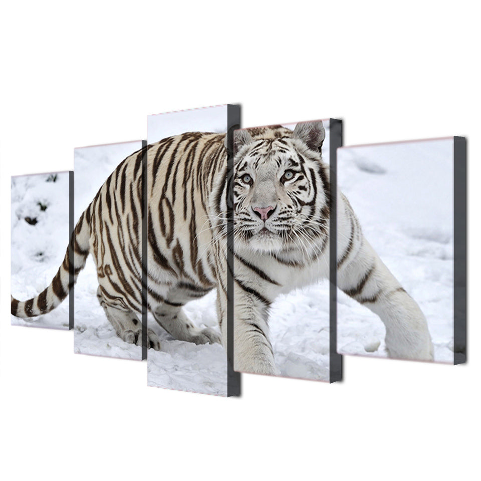 HD Printed White Tiger Landscape Group Painting room decor print poster picture canvas Free shipping/ny-032