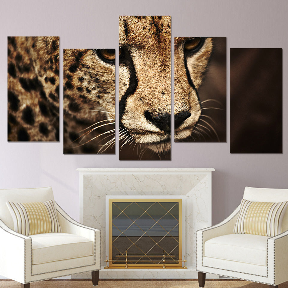 HD Printed Animal cheetah picture Painting wall art room decor print poster picture canvas Free shipping/ny-730
