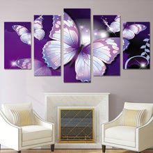 Load image into Gallery viewer, HD Printed purple butterfly Painting Canvas Print room decor print poster picture canvas Free shipping/ny-2882
