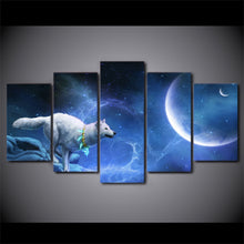 Load image into Gallery viewer, HD Printed magic white wolf Group Painting Canvas Print room decor print poster picture canvas Free shipping/ny-321
