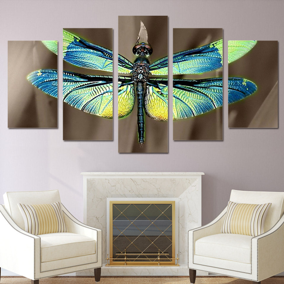 HD Printed Colored dragonfly wings Painting Canvas Print room decor print poster picture canvas Free shipping/ky-486