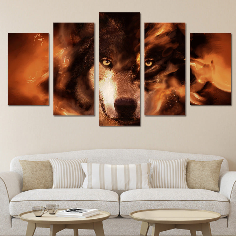 HD Printed wolf Group Painting Canvas Print room decor print poster picture canvas Free shipping/H055