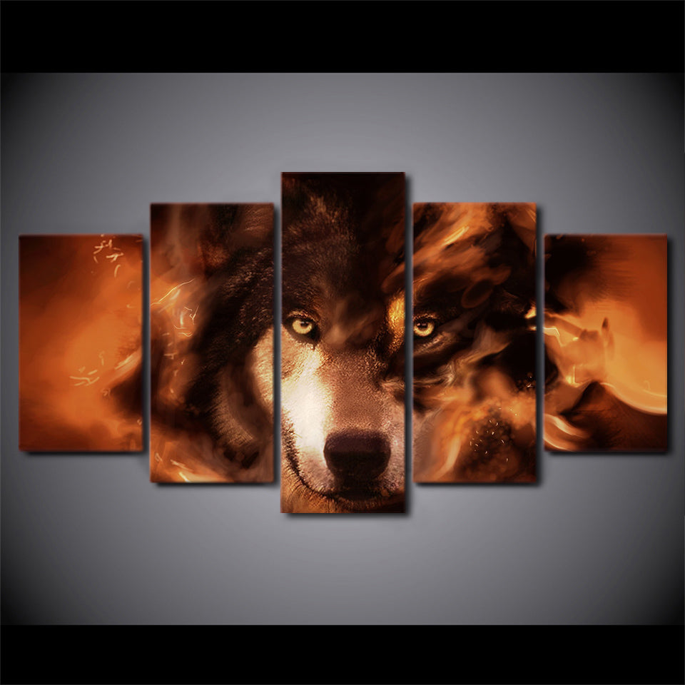 HD Printed wolf Group Painting Canvas Print room decor print poster picture canvas Free shipping/H055