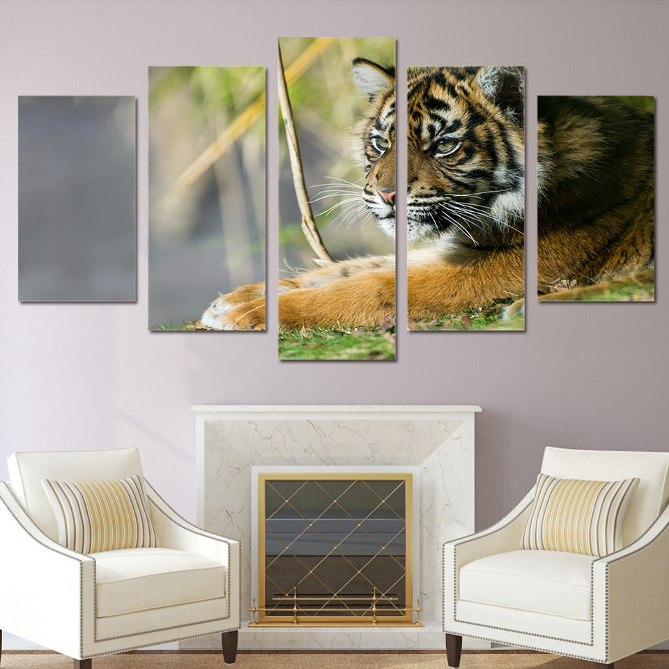 HD Printed Animals Tigers  Painting Canvas Print room decor print poster picture canvas Free shipping/ny-4011
