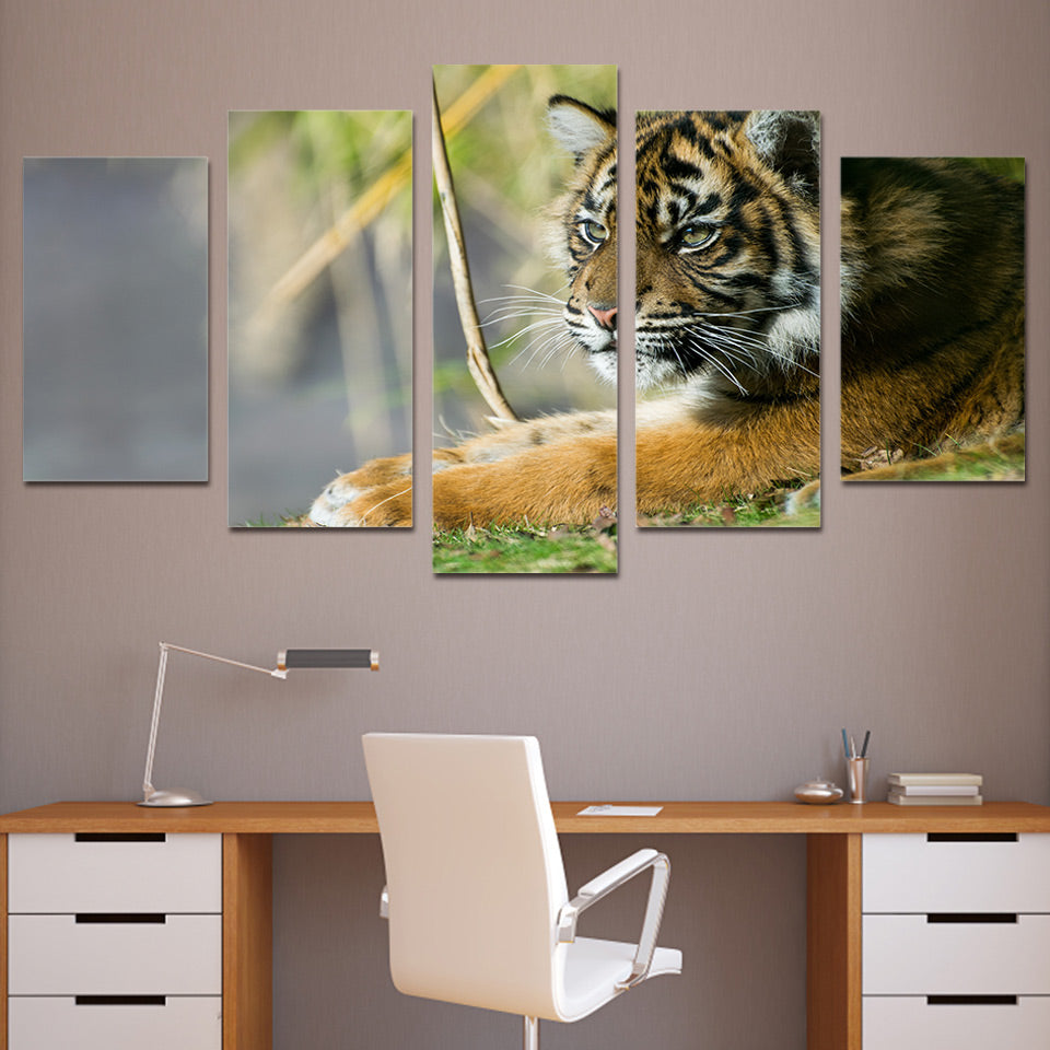 HD Printed Animals Tigers  Painting Canvas Print room decor print poster picture canvas Free shipping/ny-4011