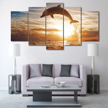 Load image into Gallery viewer, HD Printed dolphin ocean seascape Group Painting room decor print poster picture canvas Free shipping/ny-008
