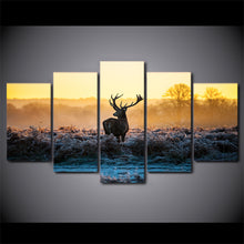 Load image into Gallery viewer, HD Printed African sunset deer Group Painting Canvas Print room decor print poster picture canvas Free shipping/ny-1577

