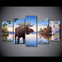 Load image into Gallery viewer, HD Printed animal Elk Painting Canvas Print room decor print poster picture canvas Free shipping/ny-3091
