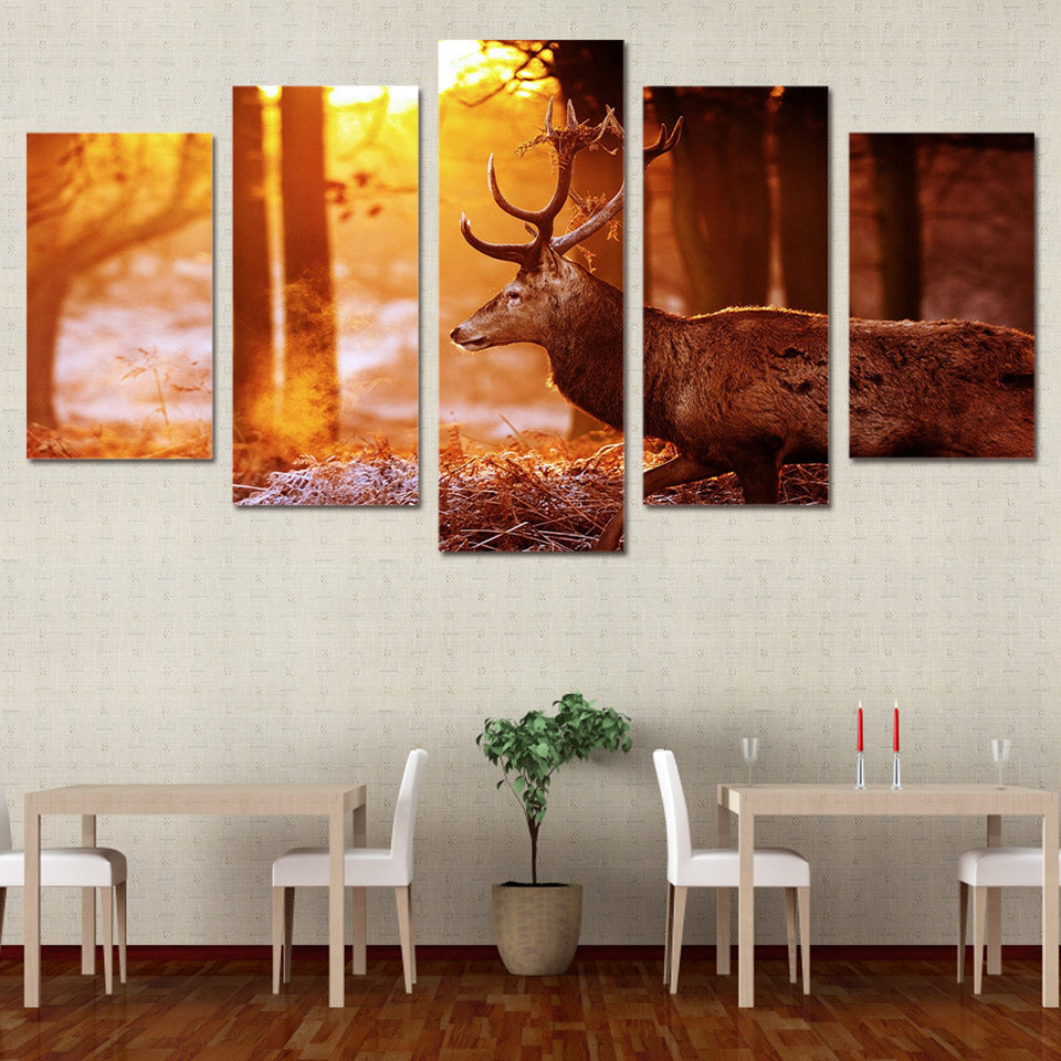 HD Printed Forest deer Painting on canvas room decoration print poster picture canvas Free shipping/ny-2769