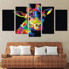 Load image into Gallery viewer, HD Printed Colorful Giraffe Painting Canvas Print room decor print poster picture canvas Free shipping/ny-2692
