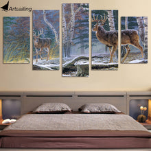 Load image into Gallery viewer, HD Printed Jungle two antelope Painting Canvas Print room decor print poster picture canvas Free shipping/ny-4981

