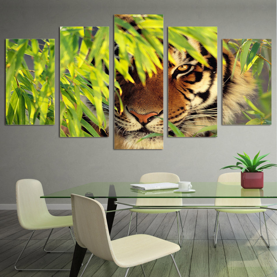 HD Printed Bamboo Tiger Painting on canvas room decoration print poster picture canvas Free shipping/ny-1569