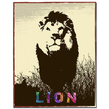 Load image into Gallery viewer, NICOLESHENTING Wild Animal Giaffe Lion Minimalism Art Canvas Vintage Poster Print Nursery Wall Picture Children Room Decoration
