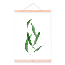 Load image into Gallery viewer, Modern Watercolor Green Leaf Flora Cottage Framed Canvas Paintings Modern Nordic Home Decor Wall Art Print Picture Poster Scroll
