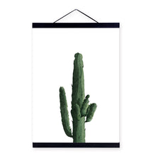 Load image into Gallery viewer, Nordic Modern Floral Watercolor Green Cactus Framed Canvas Painting Living Room Home Decor Wall Art Print Pictures Poster Scroll
