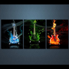Load image into Gallery viewer, HD Printed 3 panel canvas art music guitar painting wall art livingroom decoration cuadros poster picture Free shipping/ky-355
