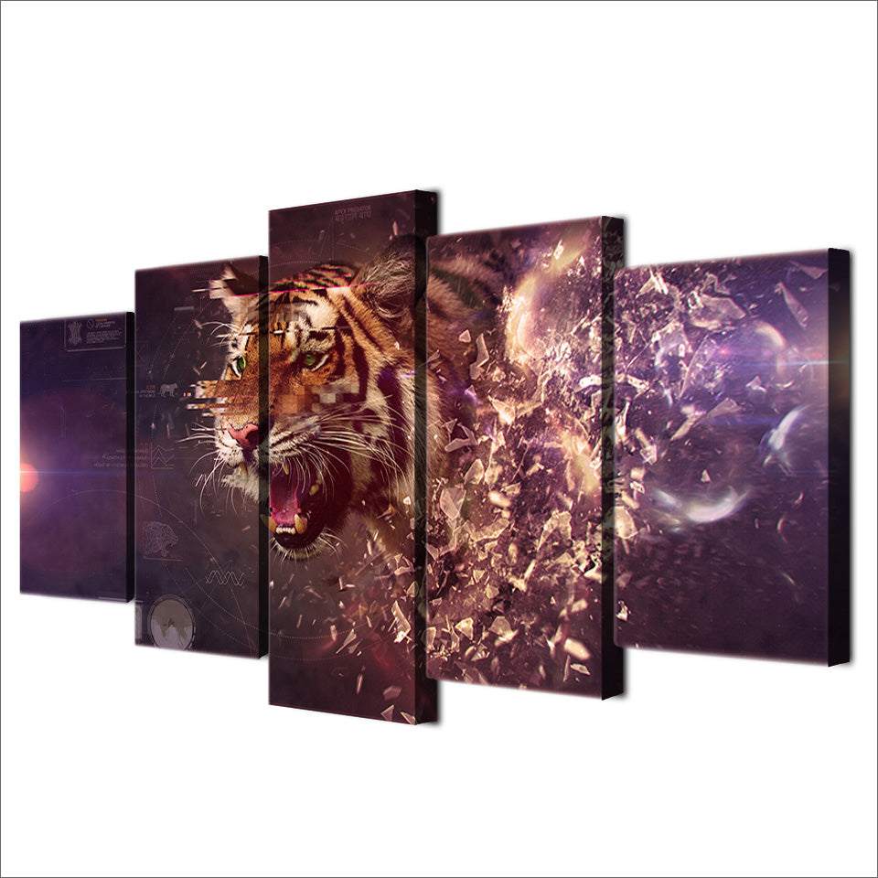HD Printed apex predator Animals tiger Painting Canvas Print room decor print poster picture canvas Free shipping/ny-4513