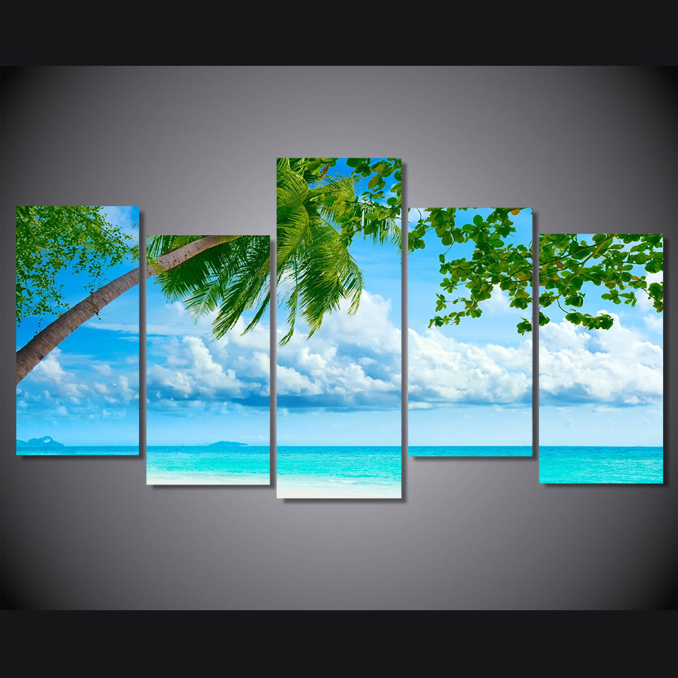 HD Printed tropical beach resorts picture Painting wall art room decor print poster picture canvas Free shipping/ny-641