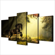 Load image into Gallery viewer, HD Printed majestic horse training the forest Painting Canvas Print room decor print poster picture canvas Free shipping/ny-4503
