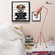 Load image into Gallery viewer, Kawaii Fashion Glasses Dog Art Canvas Poster Print Funny Animals Picture Painting Modern Home Baby Bedroom Wall Decoration
