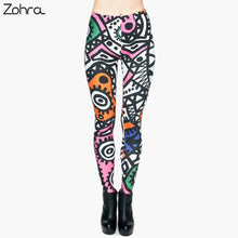Load image into Gallery viewer, High Elasticity Legging Tribe Totem 3D Printing Women legins Stretchy Trousers Slim Fit
