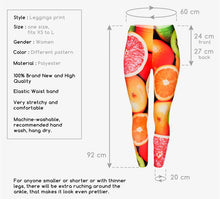 Load image into Gallery viewer, Fruit Citrus 3D Printing Legging Punk Women Legging
