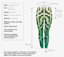 Load image into Gallery viewer, Guns Green 3D Full Printed Leggings Punk Women Legging Stretchy Trousers
