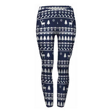 Load image into Gallery viewer, Snowflake Hearts Printed Women Slim Fit Legging Workout Trousers Casual Pants Leggings
