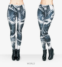 Load image into Gallery viewer, Night Moon 3D Printing Our world Legging Punk Women Legins Stretchy Trousers Casual Leggings
