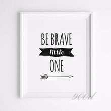 Load image into Gallery viewer, &quot;Dream big little one&quot; Nursery Quote Canvas Art Print painting Poster, Wall Pictures for Home Decoration, Wall decor FA331
