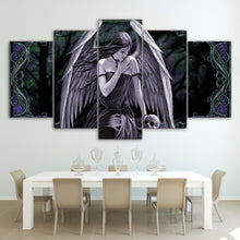 Load image into Gallery viewer, HD Printed Angel Girl with wings skull Painting Canvas Print room decor print poster picture canvas Free shipping/ny-4210
