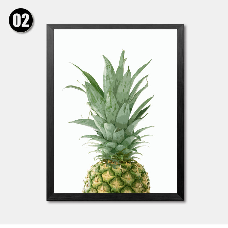 Fashion Fruits Print, Pineapple Print, Printable Art Canvas Painting, Home Decor, Wall Decor, Wall Art Print Poster HD2107