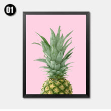 Load image into Gallery viewer, Fashion Fruits Print, Pineapple Print, Printable Art Canvas Painting, Home Decor, Wall Decor, Wall Art Print Poster HD2107
